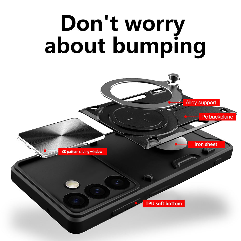 Husa de protectie Techsuit CamGuard Pro compatibil cu Realme C61 / Realme C63, Rosu