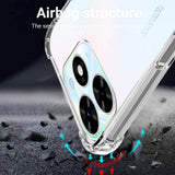 Husa de protectie Techsuit Shockproof Clear Silicone compatibil cu Tecno Spark 20 Pro, Transparent