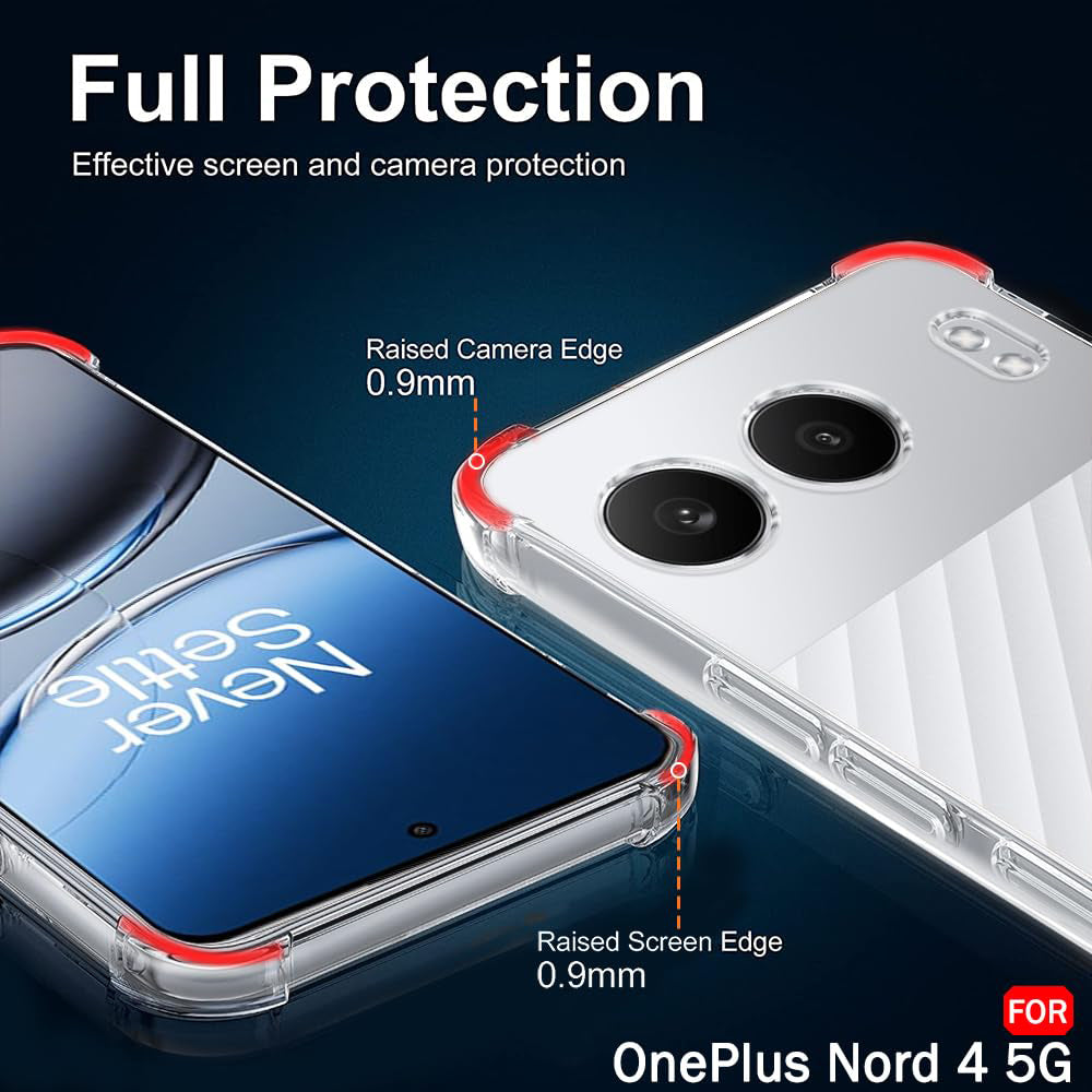 Husa de protectie Techsuit Shockproof Clear Silicone compatibil cu OnePlus Nord 4, Transparent