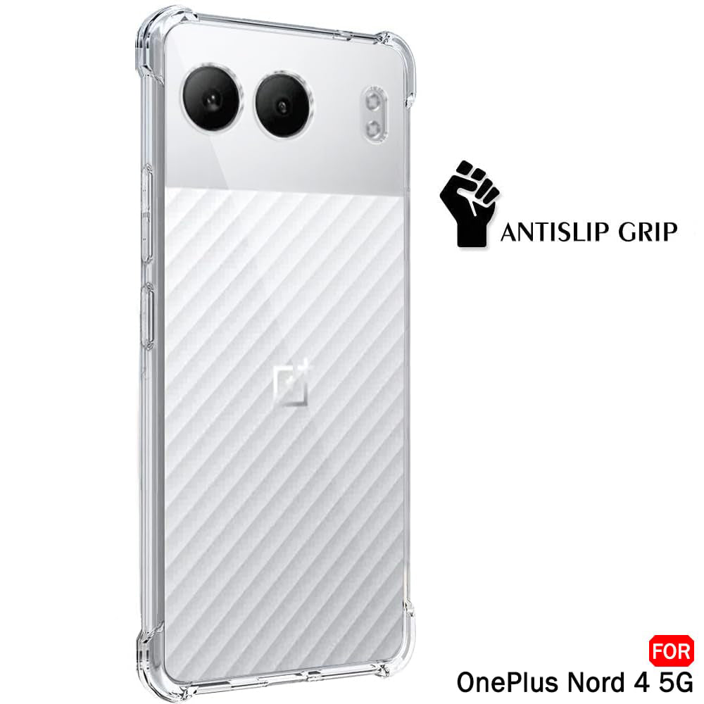Husa de protectie Techsuit Shockproof Clear Silicone compatibil cu OnePlus Nord 4, Transparent