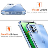 Husa de protectie Techsuit Shockproof Clear Silicone compatibil cu Motorola Moto G35, Transparent