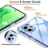 Husa de protectie Techsuit Shockproof Clear Silicone compatibil cu Motorola Moto G35, Transparent
