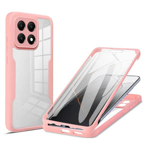 Folie de protectie Techsuit ColorVerse 360 Series + compatibil cu Xiaomi Poco F6 Pro, Roz