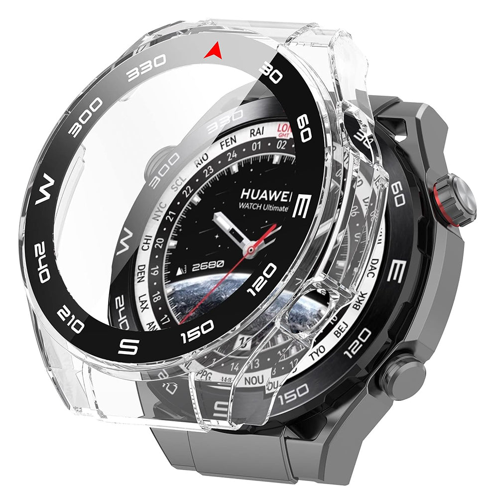 Folie de protectie smartwatch Techsuit Defense360 Pro + Screen Protector compatibil cu Huawei Watch Ultimate, Transparent