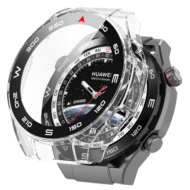 Folie de protectie smartwatch Techsuit Defense360 Pro + Screen Protector compatibil cu Huawei Watch Ultimate, Transparent