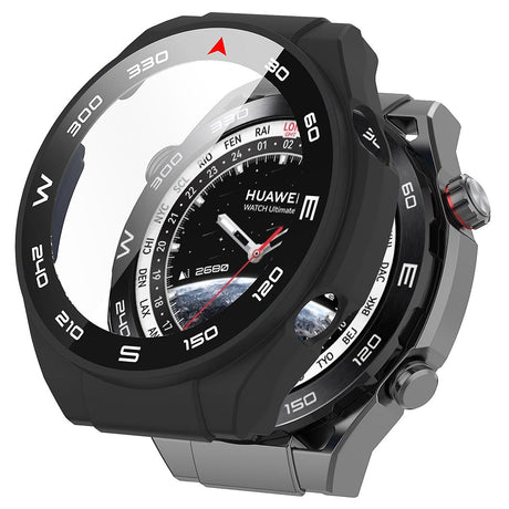 Folie de protectie smartwatch Techsuit Defense360 Pro + Screen Protector compatibil cu Huawei Watch Ultimate, Negru
