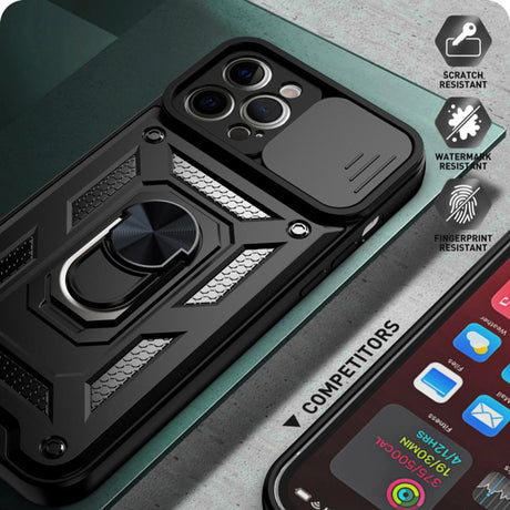Husa de protectie Techsuit CamShield Series compatibil cu iPhone 12 Pro, Albastru