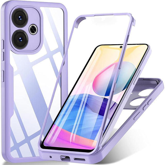 Folie de protectie Techsuit ColorVerse 360 Series + compatibil cu Xiaomi Redmi 13 / Poco M6 4G, Mov