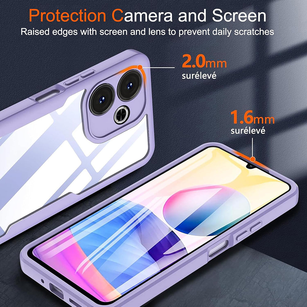 Folie de protectie Techsuit ColorVerse 360 Series + compatibil cu Xiaomi Redmi 13 / Poco M6 4G, Roz