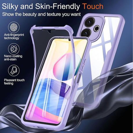 Folie de protectie Techsuit ColorVerse 360 Series + compatibil cu Samsung Galaxy A06, Roz