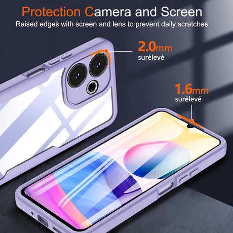 Folie de protectie Techsuit ColorVerse 360 Series + compatibil cu Samsung Galaxy A06, Roz