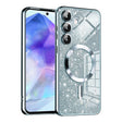 Husa de protectie Techsuit Luxury Glitter MagSafe compatibil cu Samsung Galaxy A55 5G, Albastru Deschis