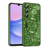 Husa de protectie Techsuit Luxury Glitter MagSafe compatibil cu Samsung Galaxy A15 4G / A15 5G, Deep Green
