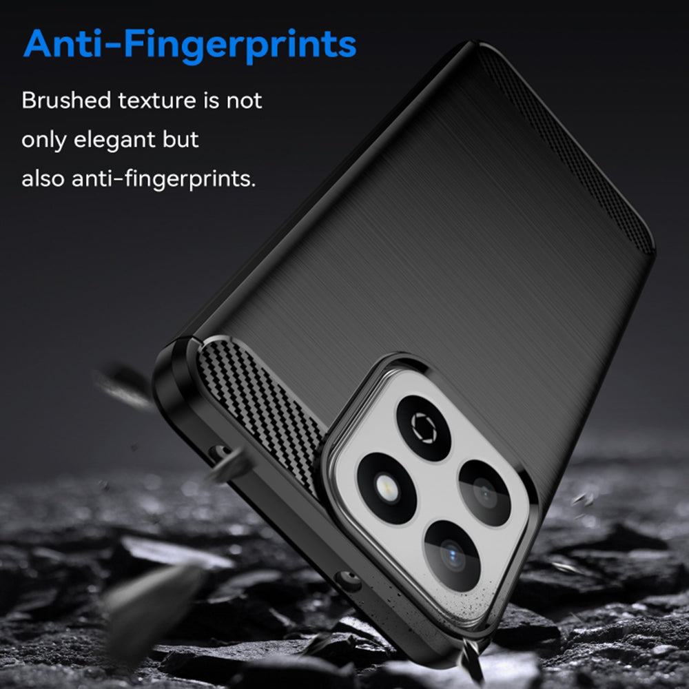 Husa de protectie Techsuit Carbon Silicone compatibil cu Xiaomi Redmi 14C / Poco C75, Negru