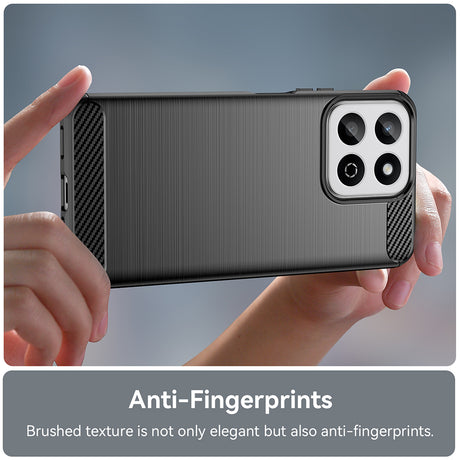 Husa de protectie Techsuit Carbon Silicone compatibil cu Xiaomi Redmi 14C / Poco C75, Negru