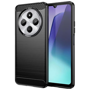 Husa de protectie Techsuit Carbon Silicone compatibil cu Xiaomi Redmi 14C / Poco C75, Negru