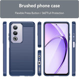 Husa de protectie Techsuit Carbon Silicone compatibil cu Oppo A80 5G, Albastru