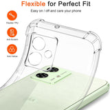 Husa de protectie Techsuit Shockproof Clear Silicone compatibil cu Motorola Moto G55, Transparent