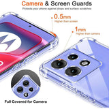 Husa de protectie Techsuit Shockproof Clear Silicone compatibil cu Motorola Edge 50, Transparent