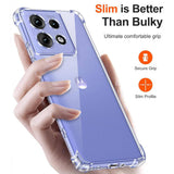 Husa de protectie Techsuit Shockproof Clear Silicone compatibil cu Motorola Edge 50, Transparent