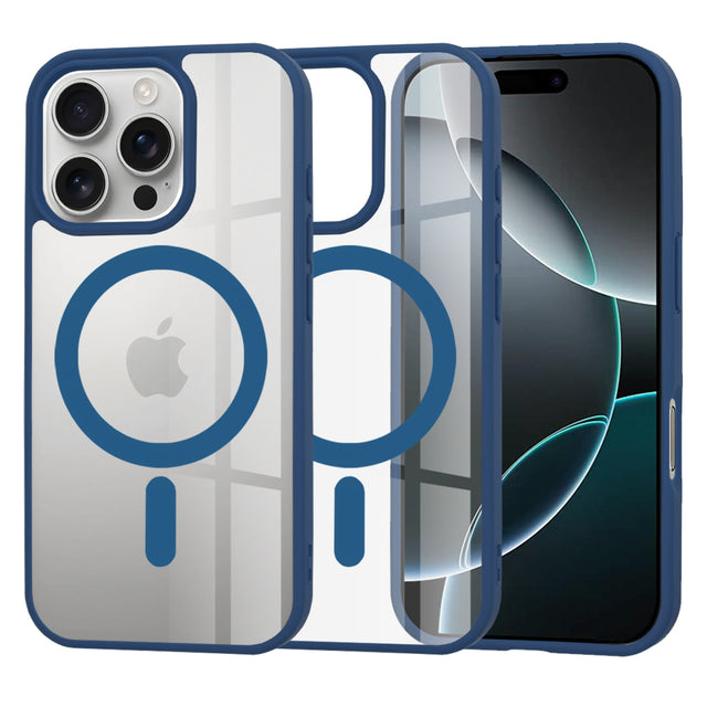 Husa de protectie Techsuit MagSafe Pro compatibil cu iPhone 16 Pro, Albastru