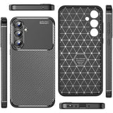 Husa de protectie Techsuit CarbonFiber compatibil cu Samsung Galaxy A16 4G / A16 5G, Negru