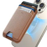 Suport ESR Premium Wallet Boost MagSafe (2K63802), Smart 4 Cards Storage, Made from Artificial Leather, Caramel Brown