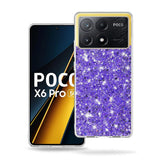Husa de protectie Techsuit Sparkly Glitter compatibil cu Xiaomi Poco X6 Pro, Mov