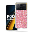 Husa de protectie Techsuit Sparkly Glitter compatibil cu Xiaomi Poco X6 Pro, Roz