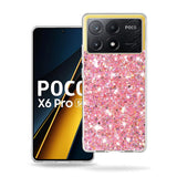Husa de protectie Techsuit Sparkly Glitter compatibil cu Xiaomi Poco X6 Pro, Roz