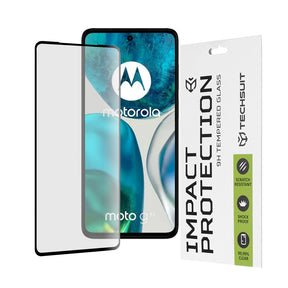 Folie de protectie Techsuit 111D Full Cover / Full Glue Glass compatibil cu Motorola Moto G52 / Moto G82 5G, Negru