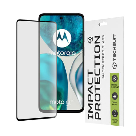 Folie de protectie Techsuit 111D Full Cover / Full Glue Glass compatibil cu Motorola Moto G52 / Moto G82 5G, Negru