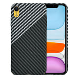 Husa de protectie Techsuit Carbonite FiberShell compatibil cu iPhone XR, Stealth Gray
