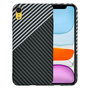 Husa de protectie Techsuit Carbonite FiberShell compatibil cu iPhone XR, Stealth Gray