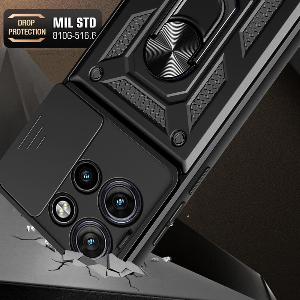 Husa de protectie Techsuit CamShield Series compatibil cu Motorola Edge 50, Negru