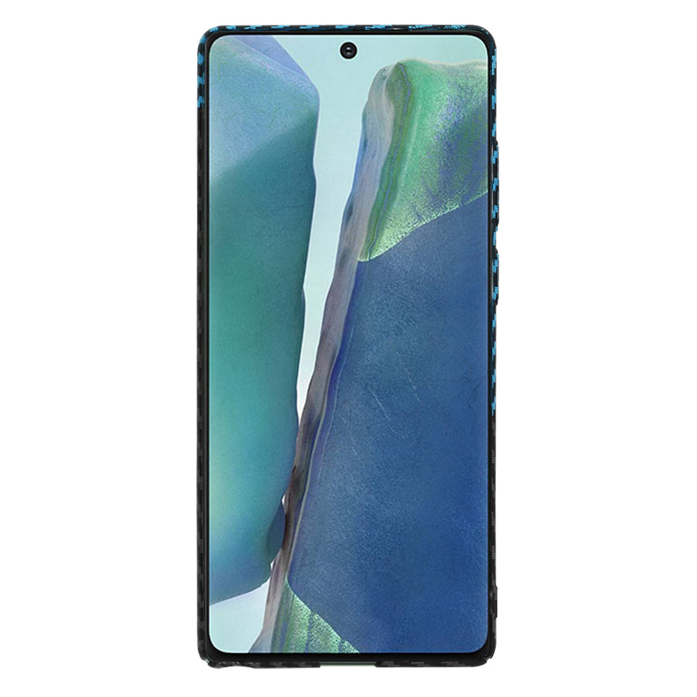 Husa de protectie Techsuit Carbonite FiberShell compatibil cu Samsung Galaxy Note 20 4G / Note 20 5G, Albastru Pulse