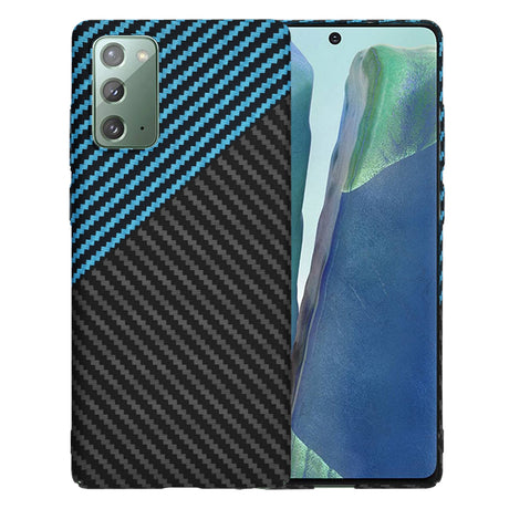 Husa de protectie Techsuit Carbonite FiberShell compatibil cu Samsung Galaxy Note 20 4G / Note 20 5G, Albastru Pulse