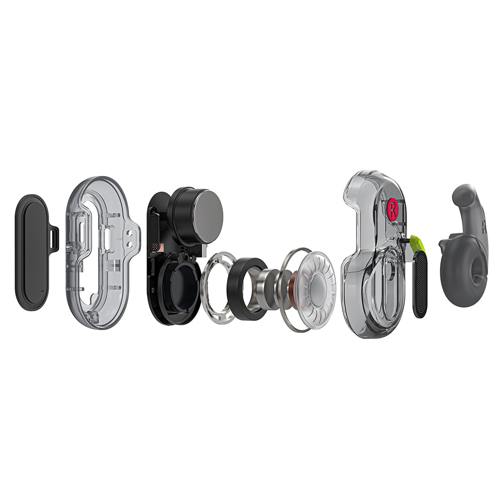 Casti Acefast Acefit Neo (FA003), USB-C, IPX4, Bluetooth 5.3, Call Noise Reduction, Bass Effect, 550mAh, Alb