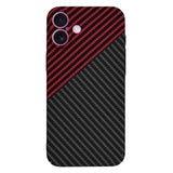 Husa de protectie Techsuit Carbonite FiberShell compatibil cu iPhone 16 Plus, Rosu Vortex