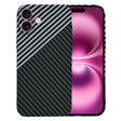Husa de protectie Techsuit Carbonite FiberShell compatibil cu iPhone 16 Plus, Stealth Gray