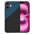 Husa de protectie Techsuit Carbonite FiberShell compatibil cu iPhone 16 Plus, Albastru Pulse