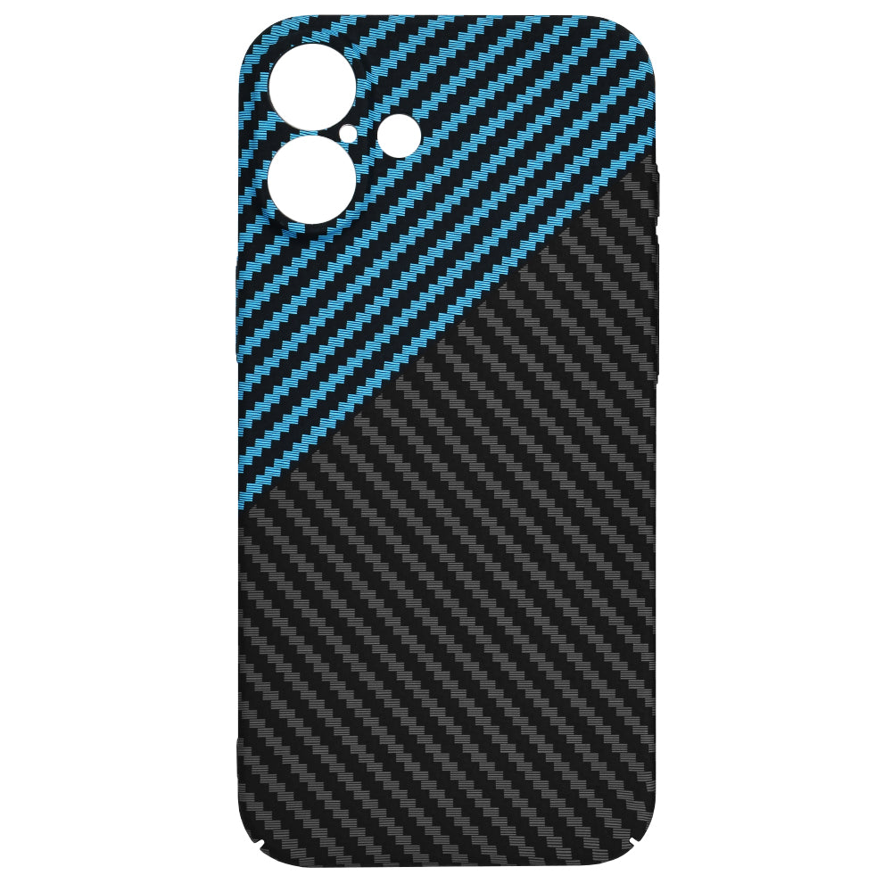 Husa de protectie Techsuit Carbonite FiberShell compatibil cu iPhone 16 Plus, Albastru Pulse