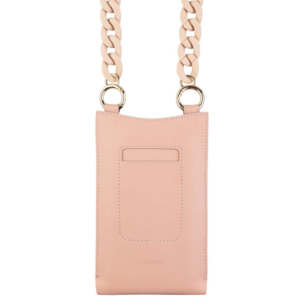Husa de protectie Fixed Universal Shoulder Bag Venezia Leather (FIXVEN-PPI) compatibil cu for Mobile Phones 7", Roz