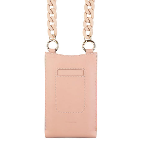 Husa de protectie Fixed Universal Shoulder Bag Venezia Leather (FIXVEN-PPI) compatibil cu for Mobile Phones 7", Roz