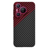 Husa de protectie Techsuit Carbonite FiberShell compatibil cu Huawei Pura 70, Rosu Vortex