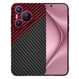 Husa de protectie Techsuit Carbonite FiberShell compatibil cu Huawei Pura 70, Rosu Vortex