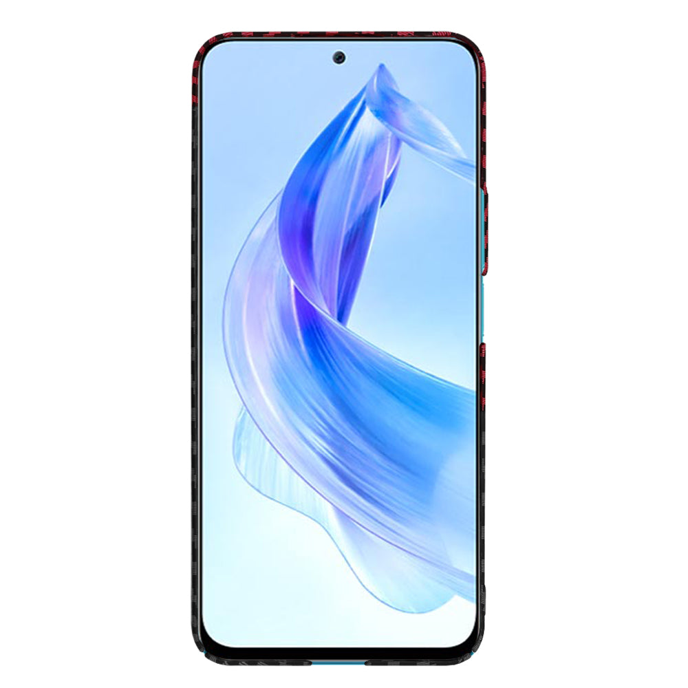 Husa de protectie Techsuit Carbonite FiberShell compatibil cu Honor 90 Lite, Rosu Vortex