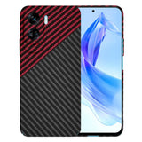 Husa de protectie Techsuit Carbonite FiberShell compatibil cu Honor 90 Lite, Rosu Vortex