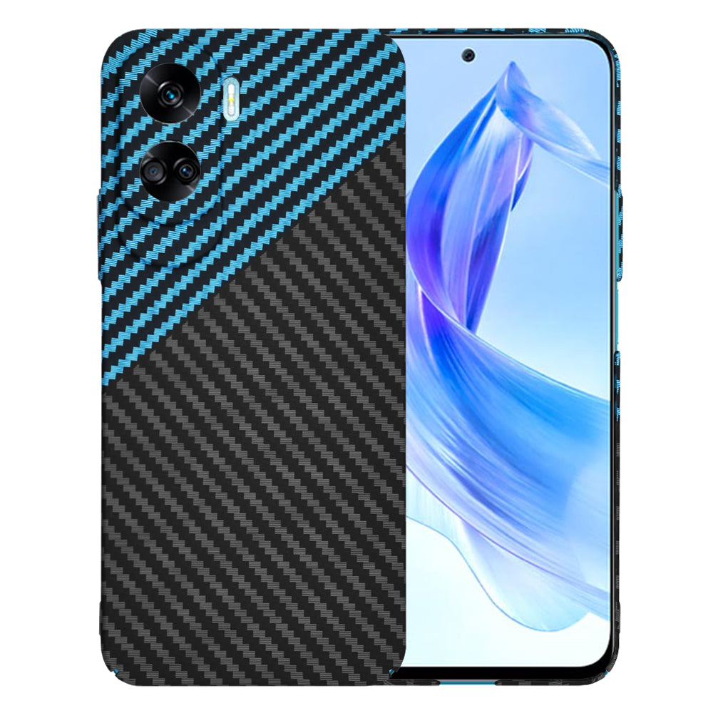Husa de protectie Techsuit Carbonite FiberShell compatibil cu Honor 90 Lite, Albastru Pulse