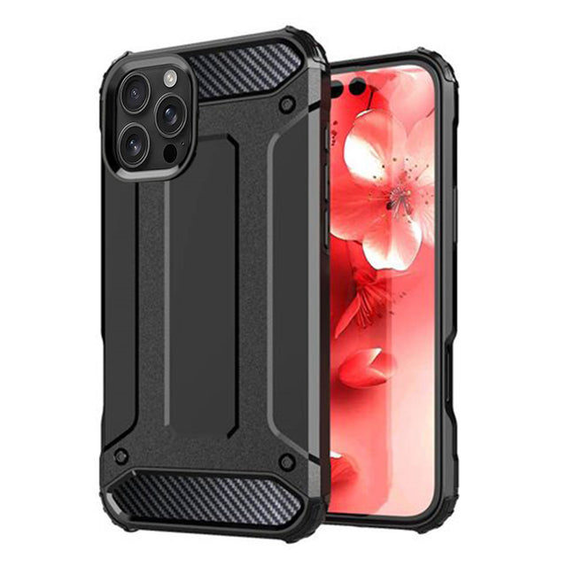 Husa de protectie Techsuit Hybrid Armor compatibil cu iPhone 16 Pro Max, Negru